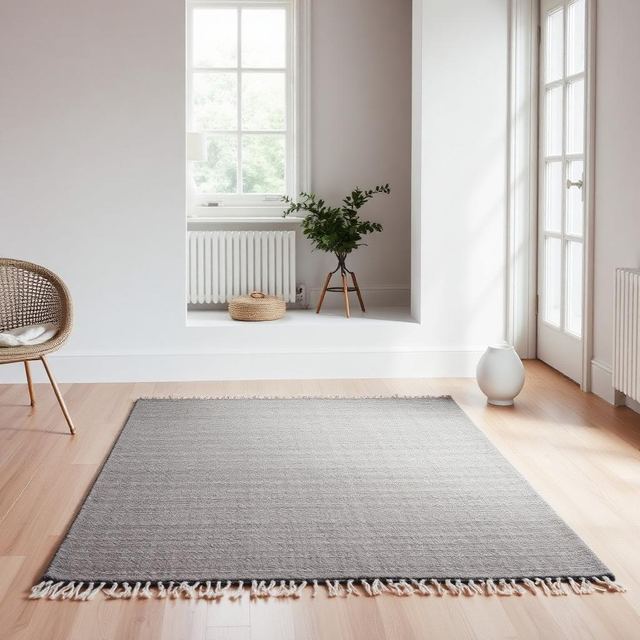 Norr Studio ad creative: Wool rug, hand-loomed, 4:5 · Meta format