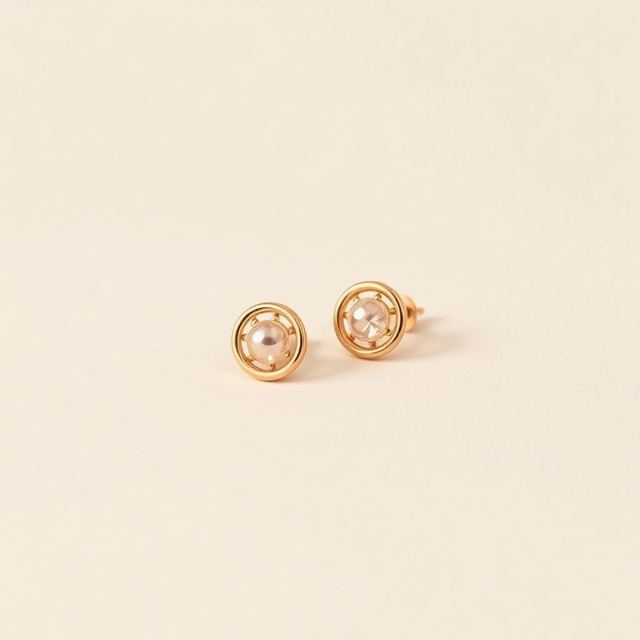 Aurum ad creative: Pearl studs, everyday, 4:5 · Meta format